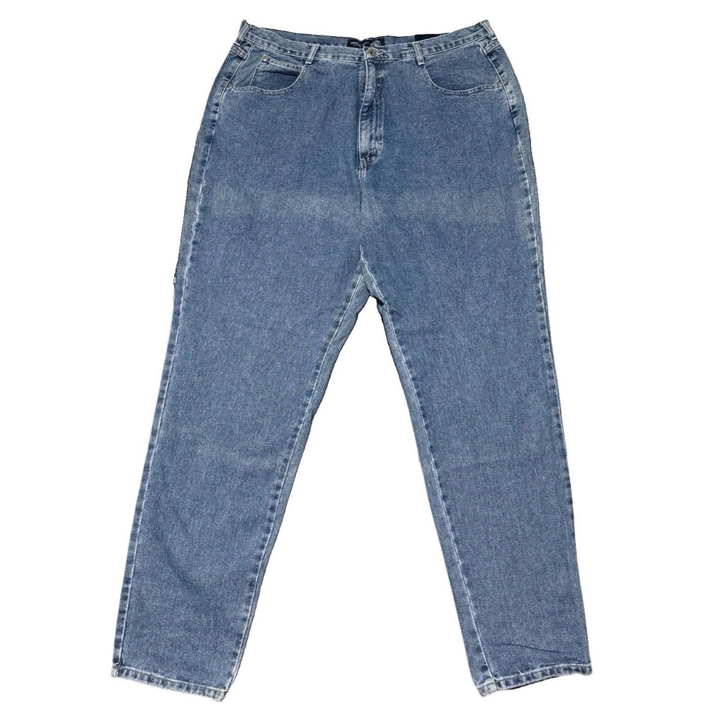 Venezia Jeans 22 Tall Vintage High Rise Tapered Mom 90s Cotton Denim NOS NWT